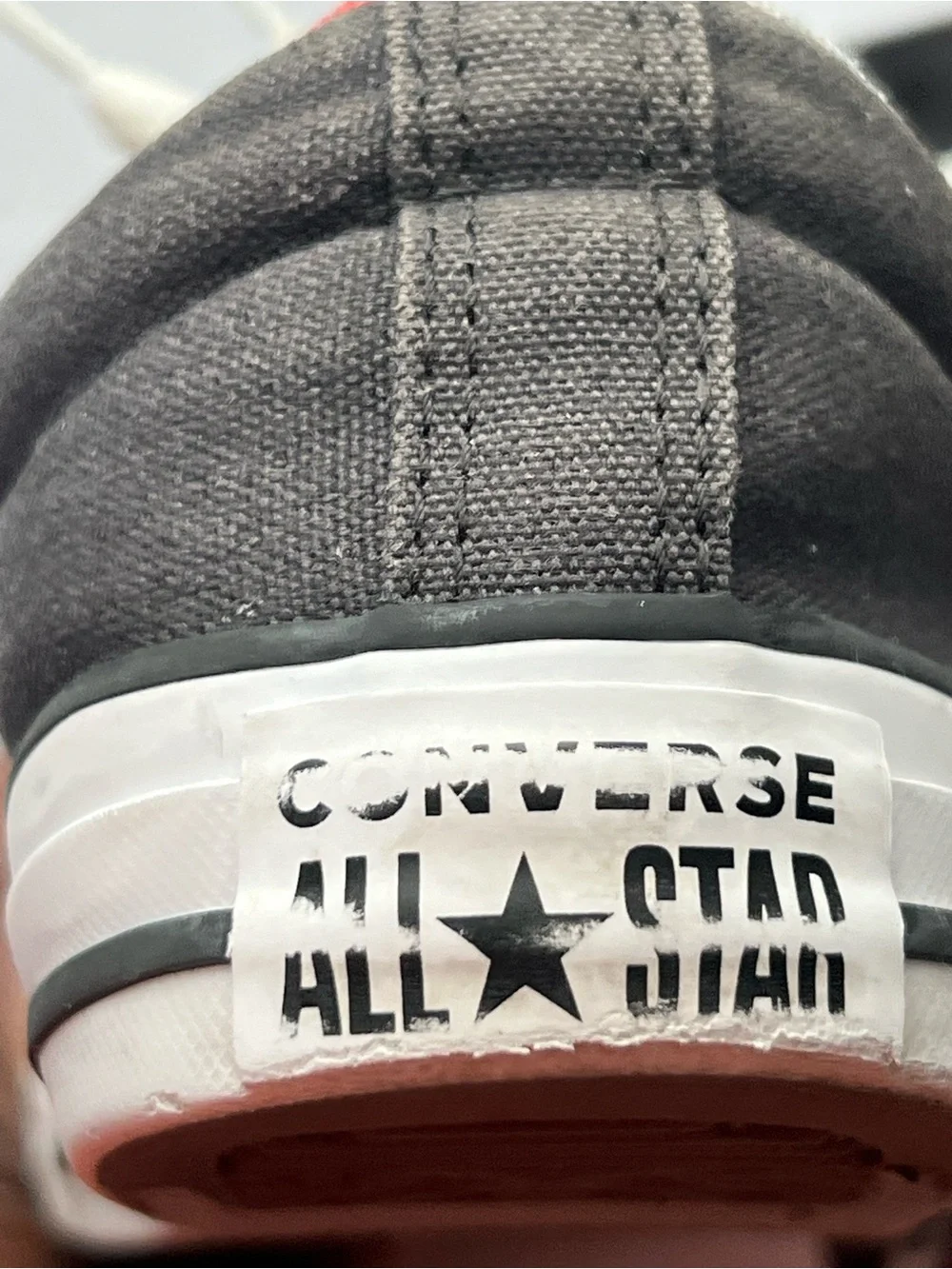 Converse Kids Black Low-Top Sneakers with White Laces, Size 4 (US)